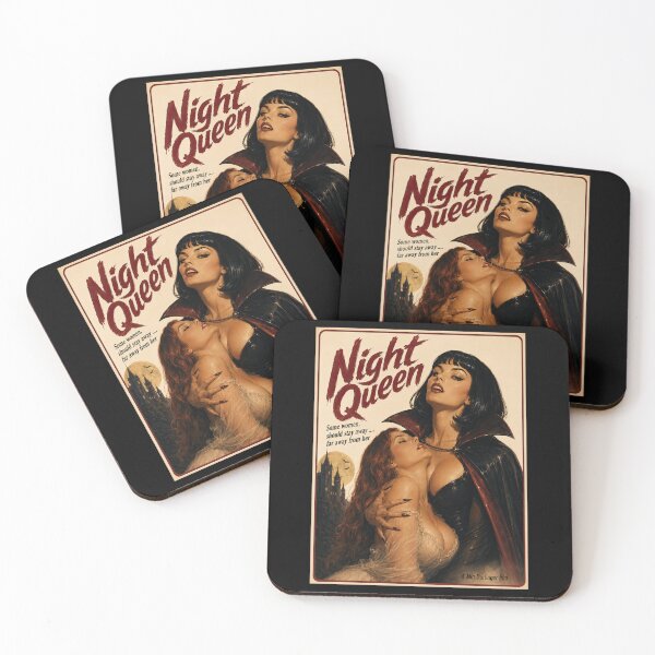 Item preview, Night Queen – Retro Vampire Pinup designed and sold by obstinator.