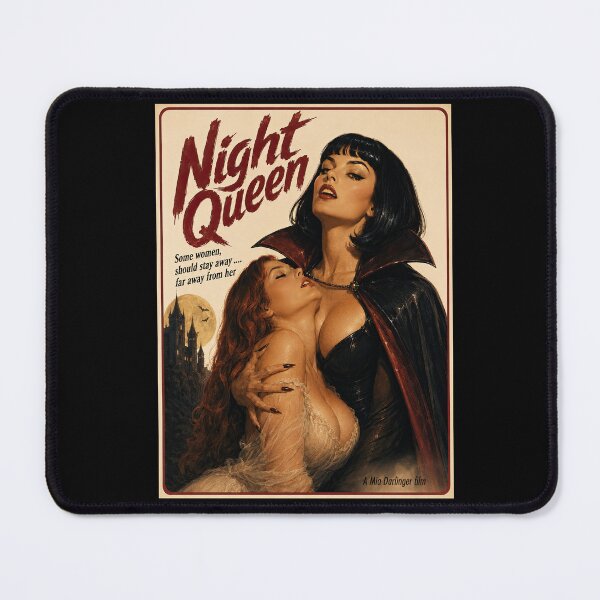 Item preview, Night Queen – Retro Vampire Pinup designed and sold by obstinator.