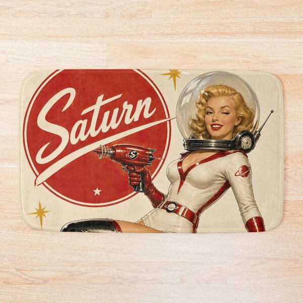 Item preview, Saturn Weirdo – Retro Space Pinup designed and sold by obstinator.