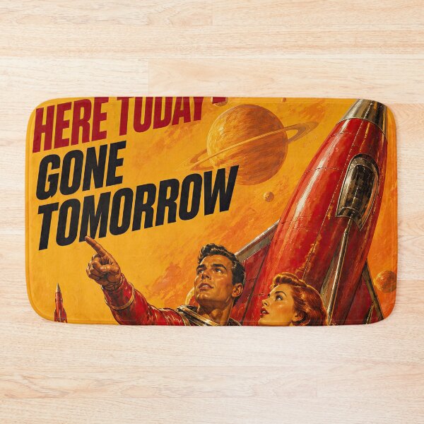 Item preview, Here Today Gone Tomorrow – Retro Space Adventure designed and sold by obstinator.