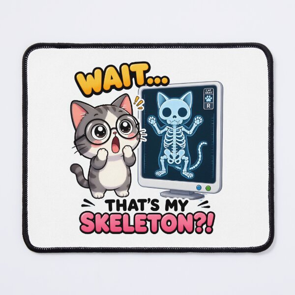 Item preview, Wait… That’s My Skeleton?! Funny Veterinary Radiology Cat designed and sold by Bettybee00.