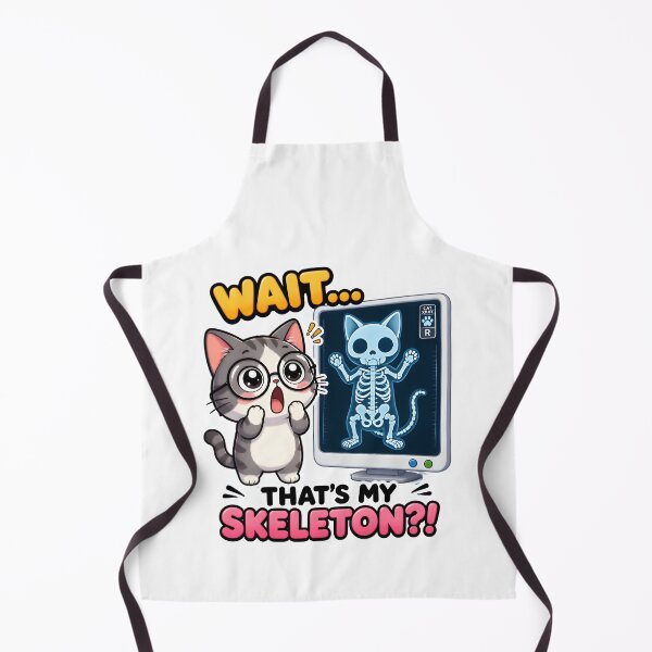 Item preview, Wait… That’s My Skeleton?! Funny Veterinary Radiology Cat designed and sold by Bettybee00.