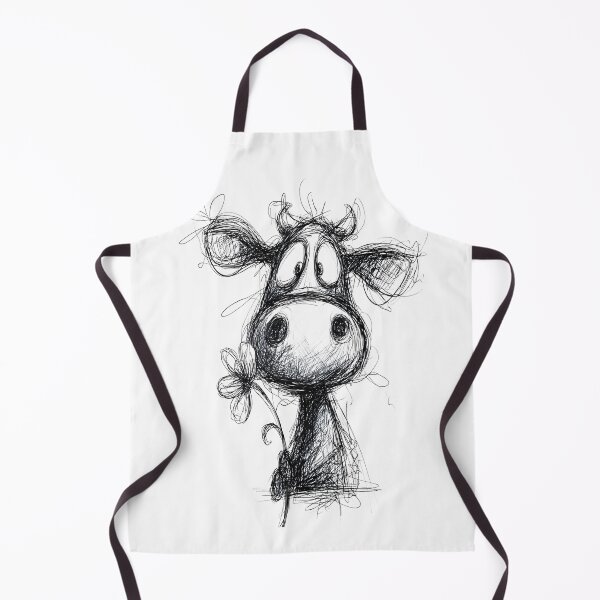 Item preview, Flower Cow Doodle designed and sold by BRETT'S ART STUDIO.