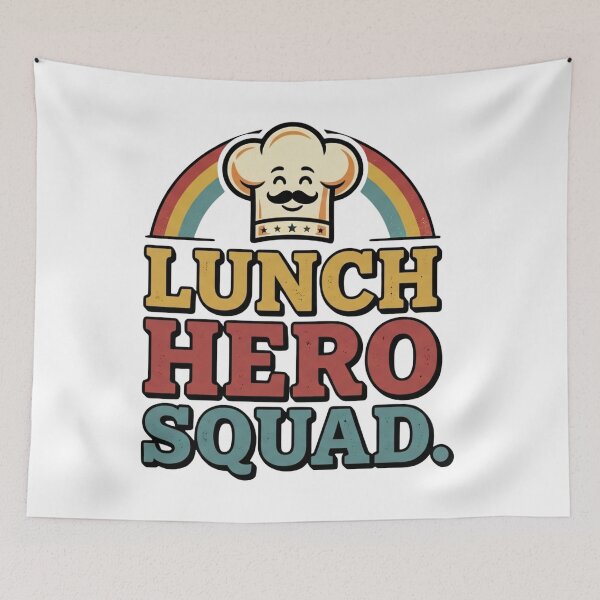 Item preview, funny school lunch hero lunch crew design designed and sold by ArtDesignTp.