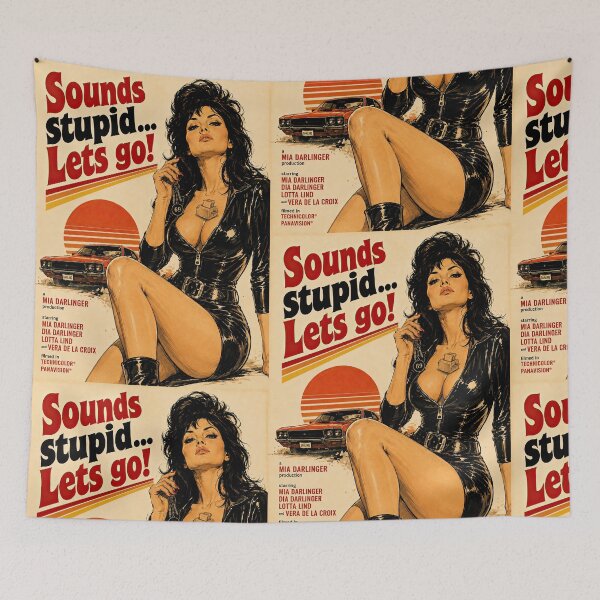 Item preview, Sounds Stupid… Let’s Go! – Retro Bad Girl designed and sold by obstinator.