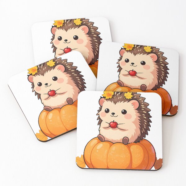 Item preview, Cute Baby Hedgehog on Pumpkin Patch Icon designed and sold by pumsquare.