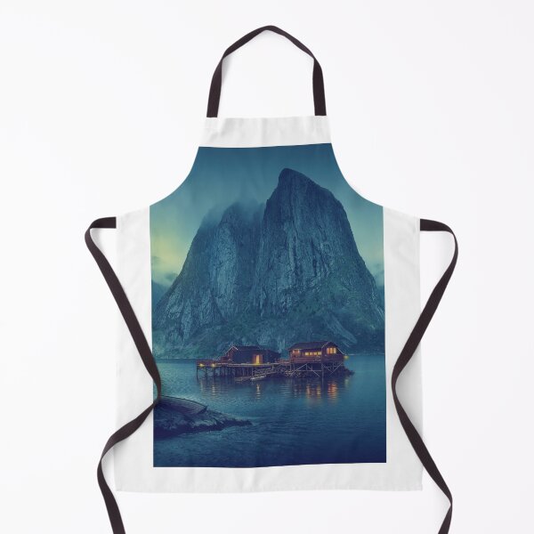 Item preview, Lofoten Norway – Twilight Harbor Cabins and Misty Mountain designed and sold by darekkocurek.