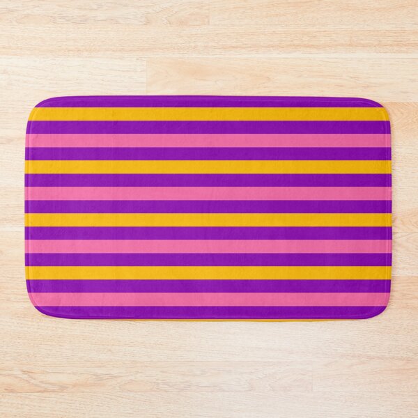 Item preview, Yellow And Pink Stripes Design Purple  designed and sold by PatternTitan.