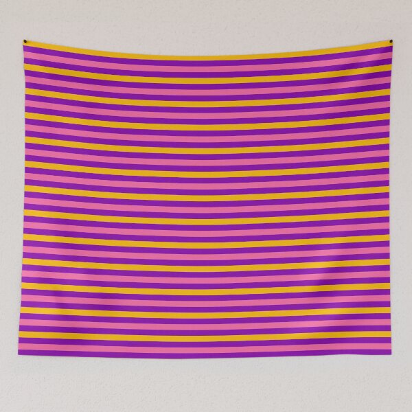 Item preview, Yellow And Pink Stripes Design Purple  designed and sold by PatternTitan.