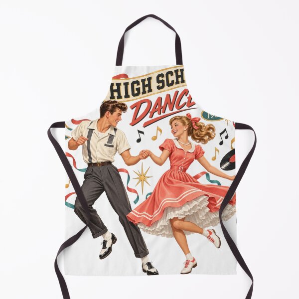 Item preview, Vintage High School Dance 1958 Retro Art Print designed and sold by Normandy Road Heritage™ - Vintage Garage Art.