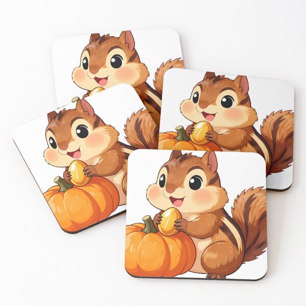 Item preview, Cute Chipmunk with Pumpkin Seed Icon designed and sold by pumsquare.