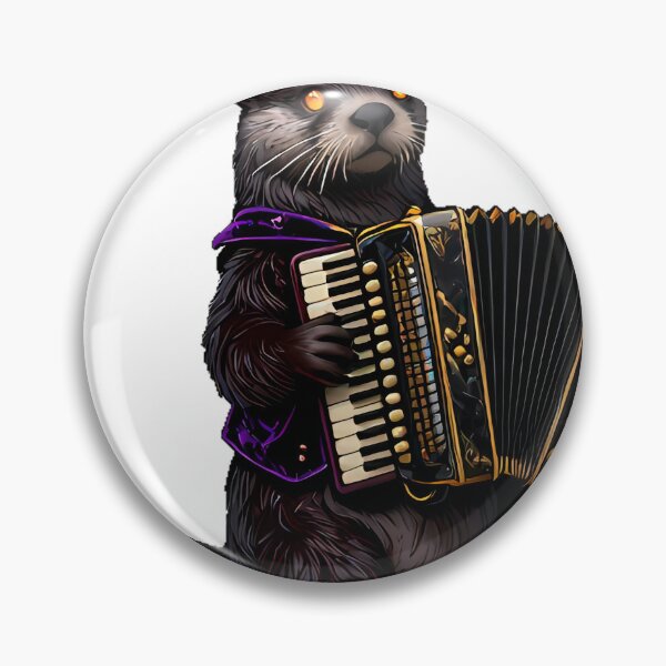 Item preview, Gothic Circus Accordionist Otter designed and sold by IllumeInk.