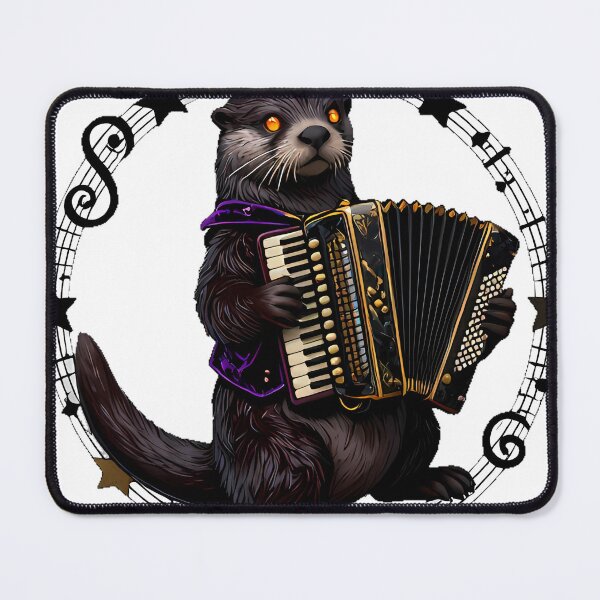 Item preview, Gothic Circus Accordionist Otter designed and sold by IllumeInk.
