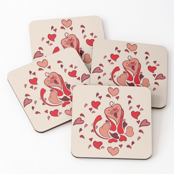 Item preview, Pattern of a dog make with pure hearts designed and sold by Konopikyu.
