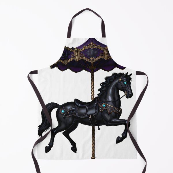 Item preview, Gothic Circus Phantom Carousel Horse designed and sold by IllumeInk.
