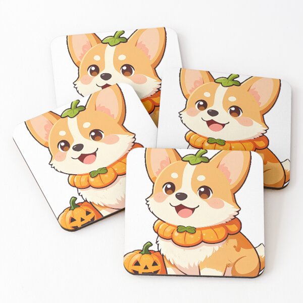 Item preview, Cute Corgi Puppy in Pumpkin Patch Icon designed and sold by pumsquare.