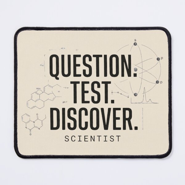 Item preview, Question Test Discover | Scientist designed and sold by Amr Darwish Graphic designer.