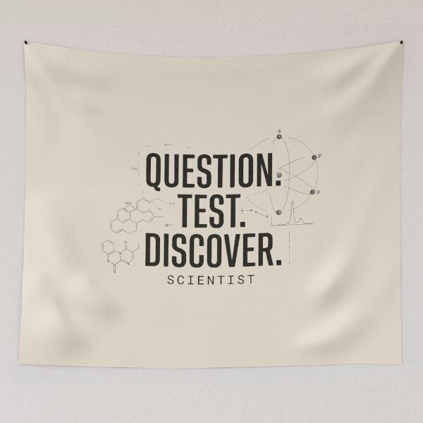 Item preview, Question Test Discover | Scientist designed and sold by Amr Darwish Graphic designer.
