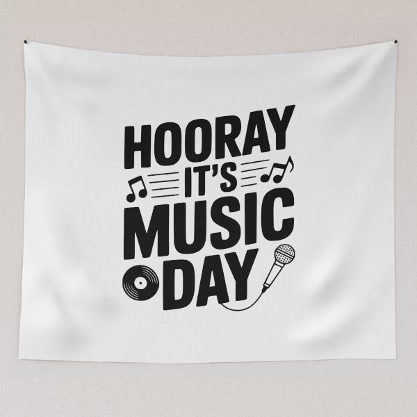 Item preview, Hooray It's Music Day designed and sold by Frank Ring.