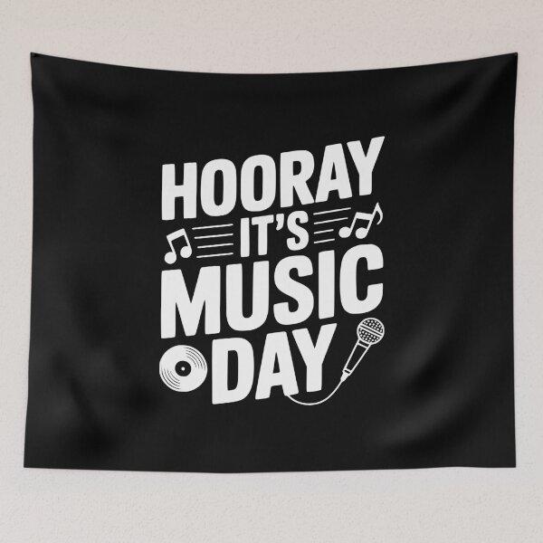 Item preview, Hooray It's Music Day designed and sold by Frank Ring.