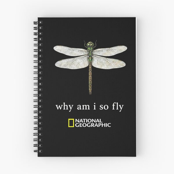 Item preview, National Geographic Why Am I So Fly Dragonfly Vintage Nature Science Tee designed and sold by VelourEmber.