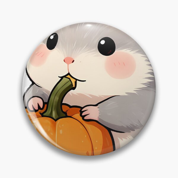 Item preview, Cute Siberian Hamster with Mini Pumpkin Icon designed and sold by pumsquare.