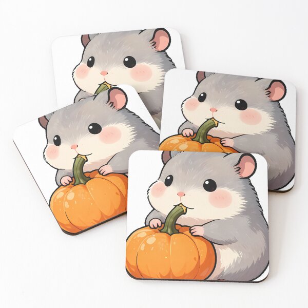 Item preview, Cute Siberian Hamster with Mini Pumpkin Icon designed and sold by pumsquare.