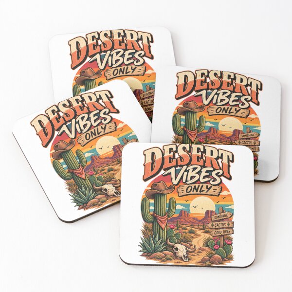 Item preview, Desert Vibes Only Western Sunset designed and sold by BrahimiGraphics.