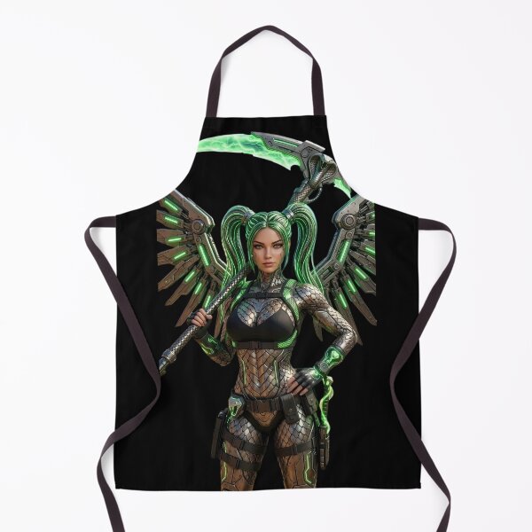 Item preview, Cyber Snake Summoner- Neon Green Mecha Serpent designed and sold by EvolutionMerch.