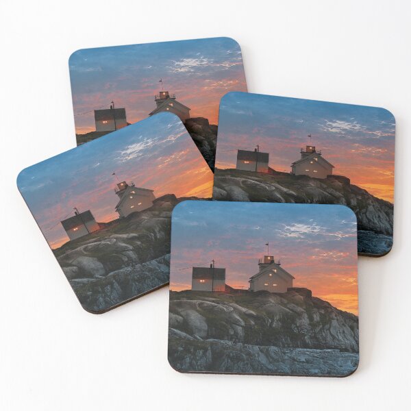 Item preview, Henningsvær Norway - Sunset Lighthouse Coast & Nordic Calm designed and sold by darekkocurek.