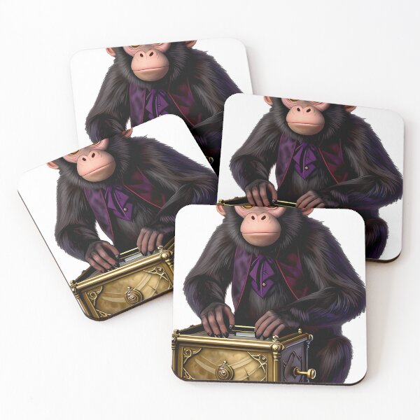 Item preview, Gothic Circus Organ Grinder Monkey designed and sold by IllumeInk.