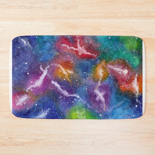 Item preview, Cosmic Figure Watercolour Print, Galaxy Wall Art | We Were Never Bound to Earth designed and sold by ArithraStudio.