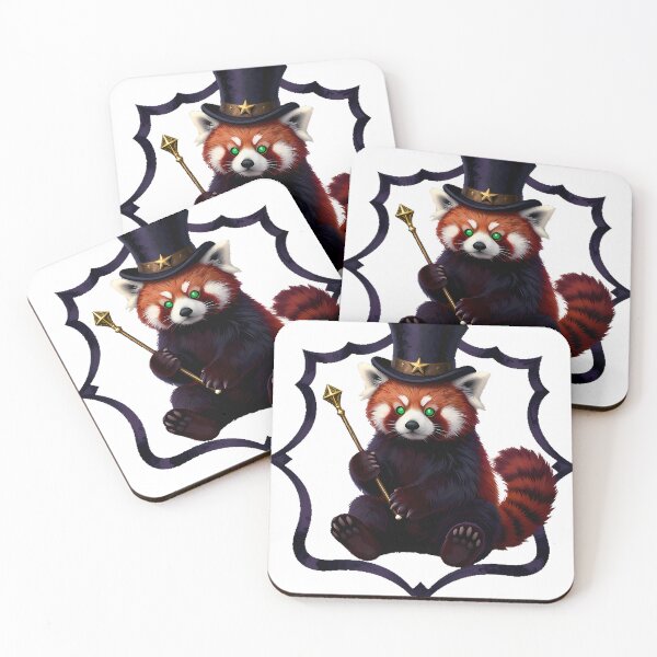 Item preview, Gothic Circus Magician Red Panda designed and sold by IllumeInk.