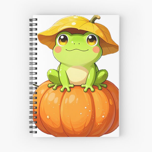 Item preview, Cute Tree Frog in Pumpkin Patch Icon designed and sold by pumsquare.