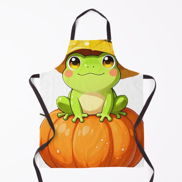 Item preview, Cute Tree Frog in Pumpkin Patch Icon designed and sold by pumsquare.