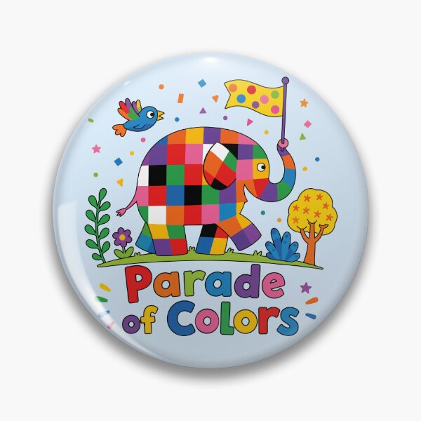 Item preview, Elmer Parade of Colors Adventure designed and sold by HappyToons Shop.
