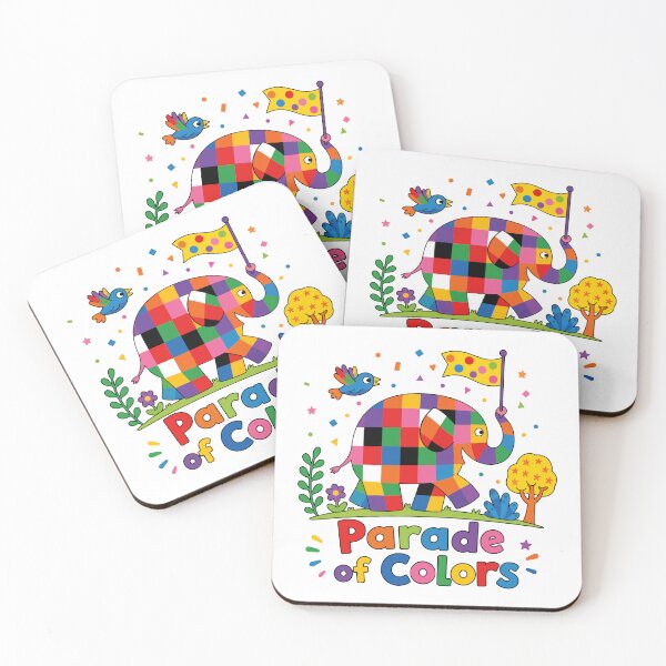 Item preview, Elmer Parade of Colors Adventure designed and sold by HappyToons Shop.
