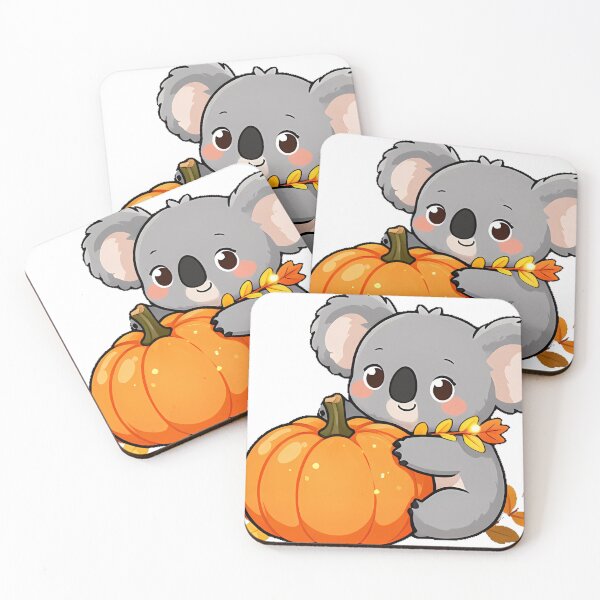 Item preview, Cute Baby Koala hugging Pumpkin Icon designed and sold by pumsquare.