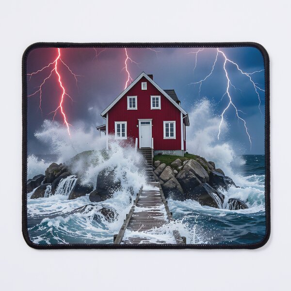 Item preview, The Red House in the Storm: Mysticism of the Red Lightning designed and sold by VoidVeilStudio.