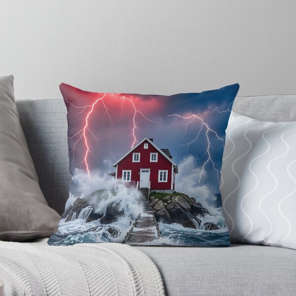 Item preview, The Red House in the Storm: Mysticism of the Red Lightning designed and sold by VoidVeilStudio.