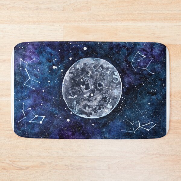Item preview, Full Moon Constellation Watercolour Print, Celestial Art | The Moon Keeps the Map designed and sold by ArithraStudio.