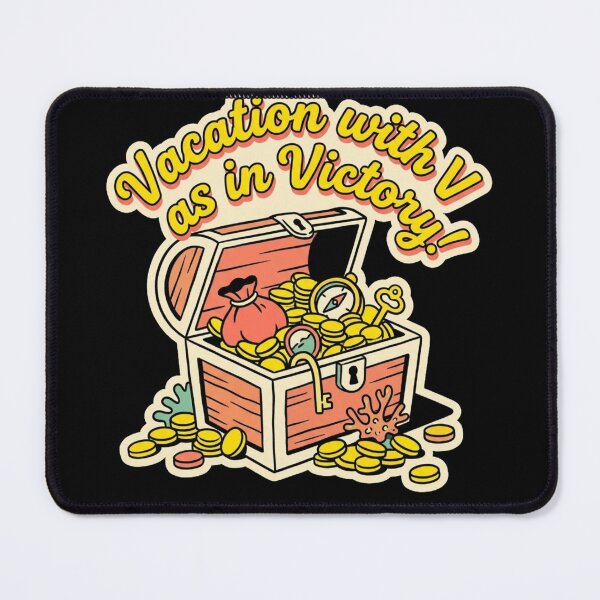 Item preview, Vacation with V as in Victory – Treasure Chest Sticker designed and sold by @SHINTOSARTSTORE.