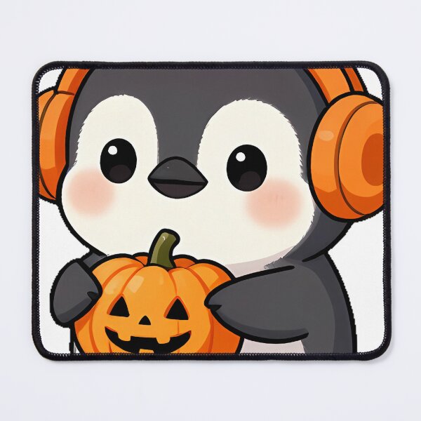 Item preview, Cute Baby Penguin in Pumpkin Patch Icon designed and sold by pumsquare.