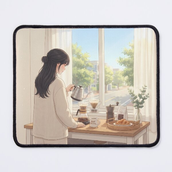 Item preview, Bright Morning Drip Coffee: Peaceful Ritual by the Sunlit Window designed and sold by SOOstudio73.