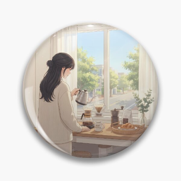 Item preview, Bright Morning Drip Coffee: Peaceful Ritual by the Sunlit Window designed and sold by SOOstudio73.