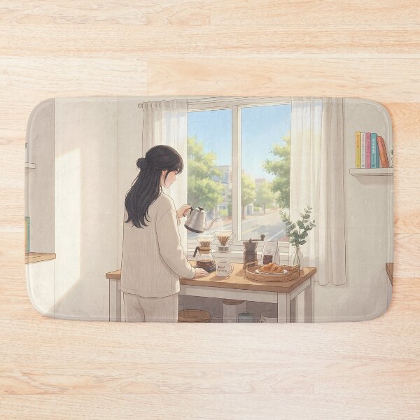 Item preview, Bright Morning Drip Coffee: Peaceful Ritual by the Sunlit Window designed and sold by SOOstudio73.