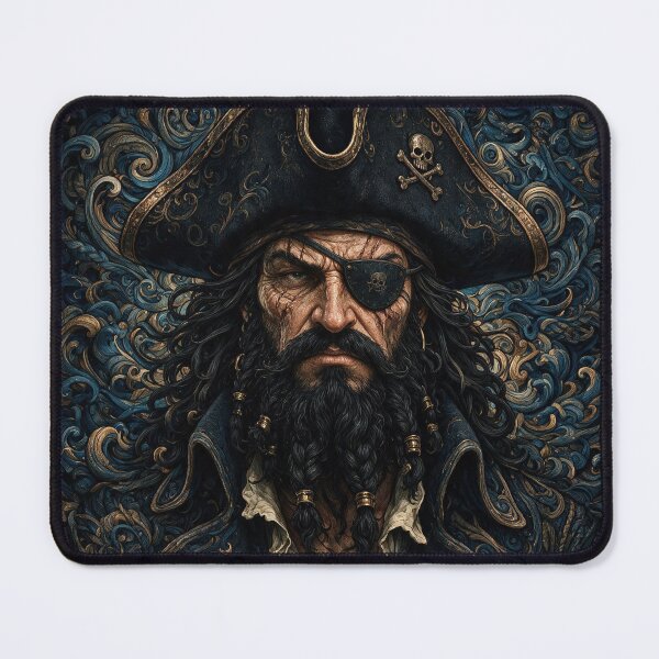 Item preview, Pirate Captain Portrait with Eye Patch designed and sold by Lineer22.
