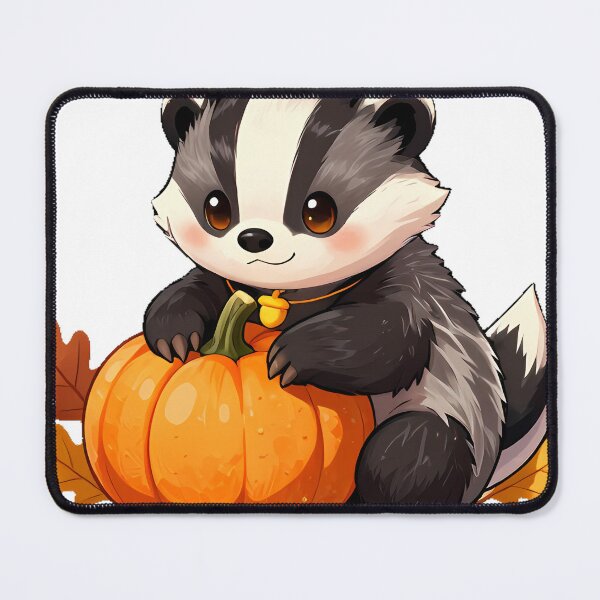 Item preview, Cute Baby Badger in Pumpkin Patch Icon designed and sold by pumsquare.