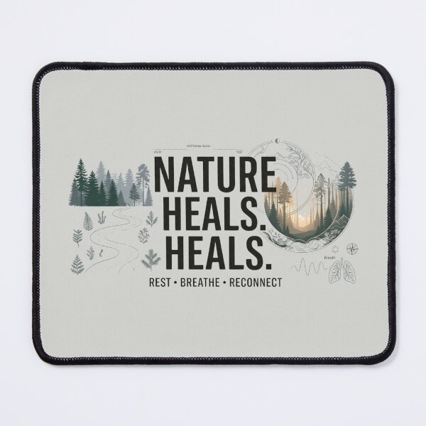Item preview, Nature Heals | Forest Wellness designed and sold by Amr Darwish Graphic designer.