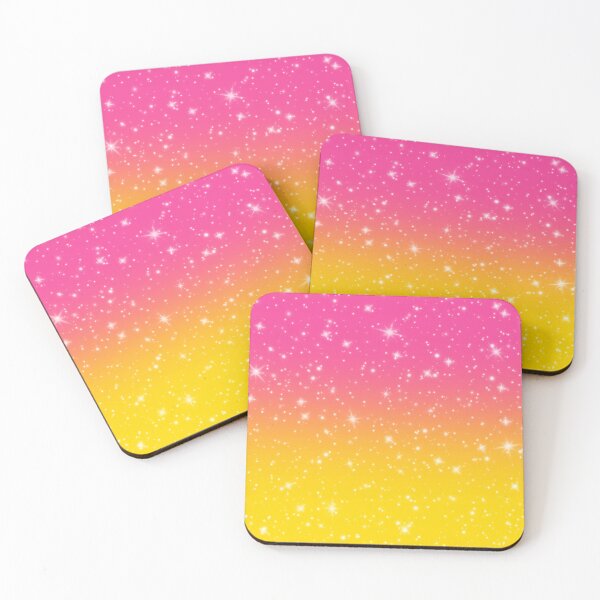 Item preview, Pink orange an yellow sparkly ombre designed and sold by prettycooluk.